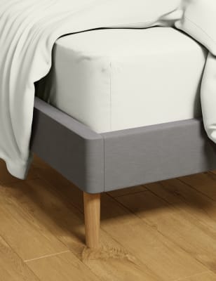 

M&S Collection Cotton Rich Percale Deep Fitted Sheet - Soft White, Soft White