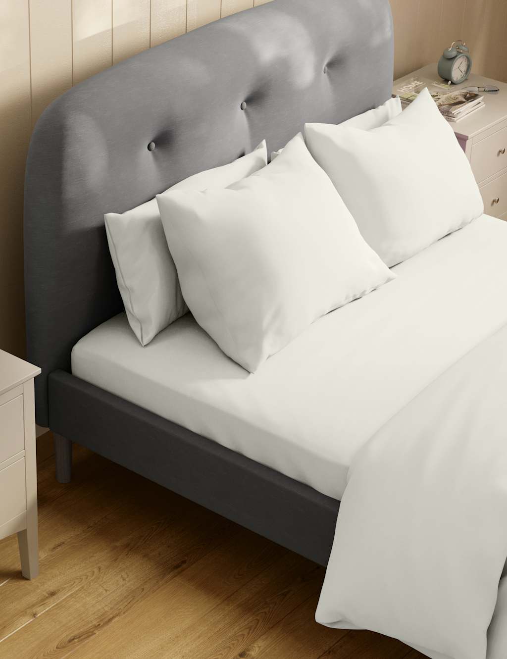 Cotton Rich Percale Fitted Sheet image 1