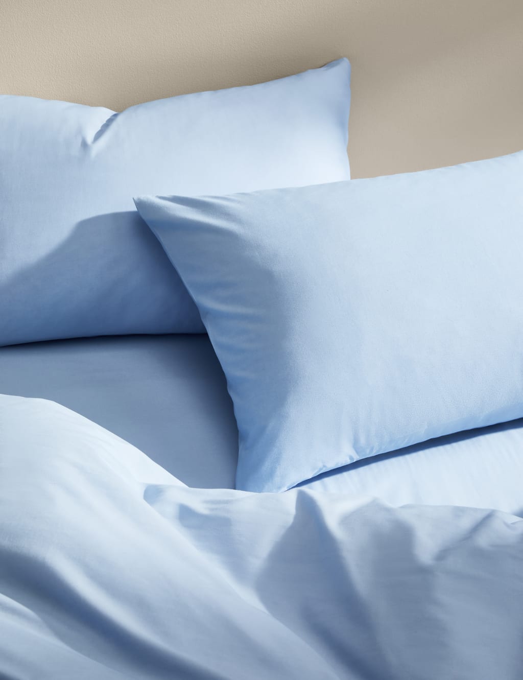 Blue cotton pillowcases deals