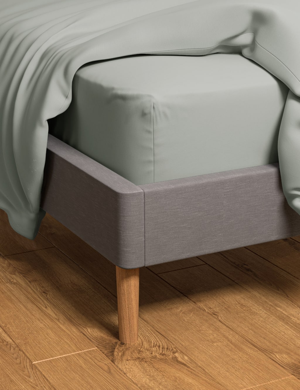 Pure Cotton 300 Thread Count Fitted Sheet image 3