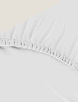 

M&S Collection Pure Cotton 300 Thread Count Fitted Sheet - White, White