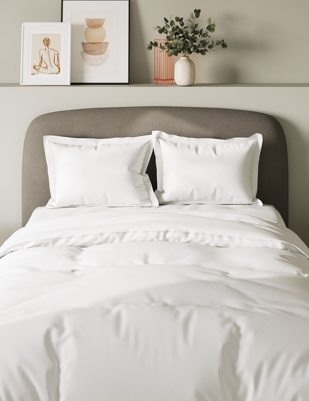 White Pillowcases M&S