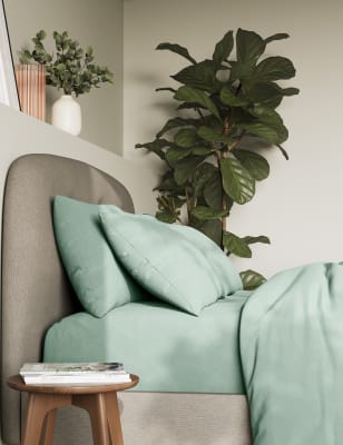 

M&S Collection Pack de 2 fundas de almohada 100% algodón de 300 hilos - Huevo, Huevo