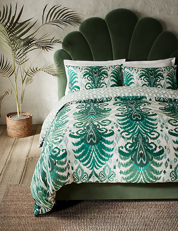 Comfortably Cool Lyocell Rich Ikat Bedding Set - NO