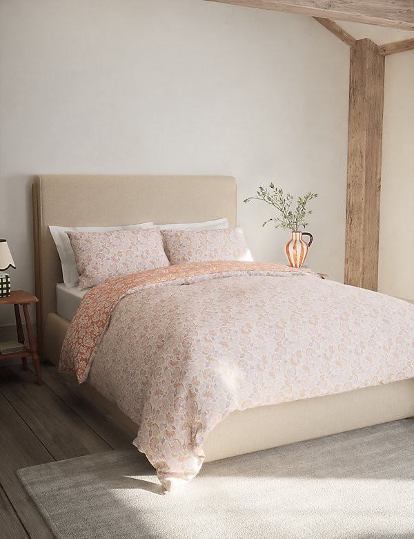 Ropa de cama floral con algodón - US