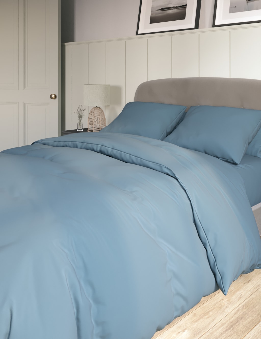 Egyptian Cotton Sateen 400 Thread Count Duvet Cover image 2