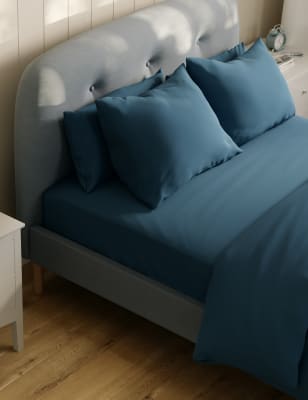 

Egyptian Cotton 400 Thread Count Deep Fitted Sheet - Petrol, Petrol
