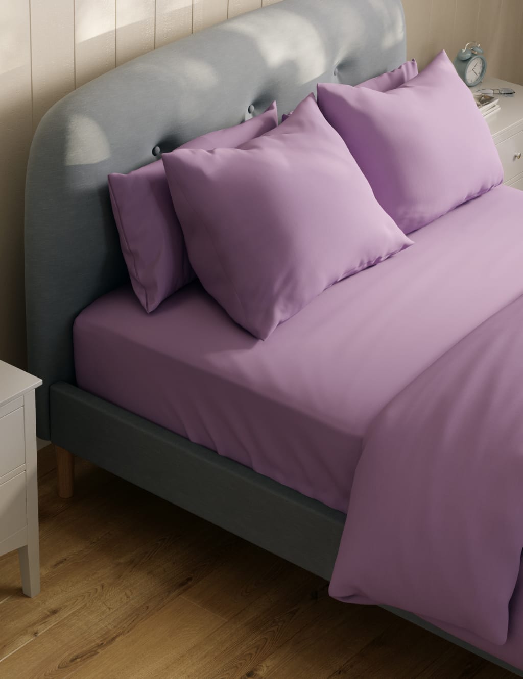 Egyptian Cotton 400 Thread Count Extra Deep Fitted Sheet image 1