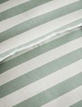 Linen Blend Striped Bedding Set