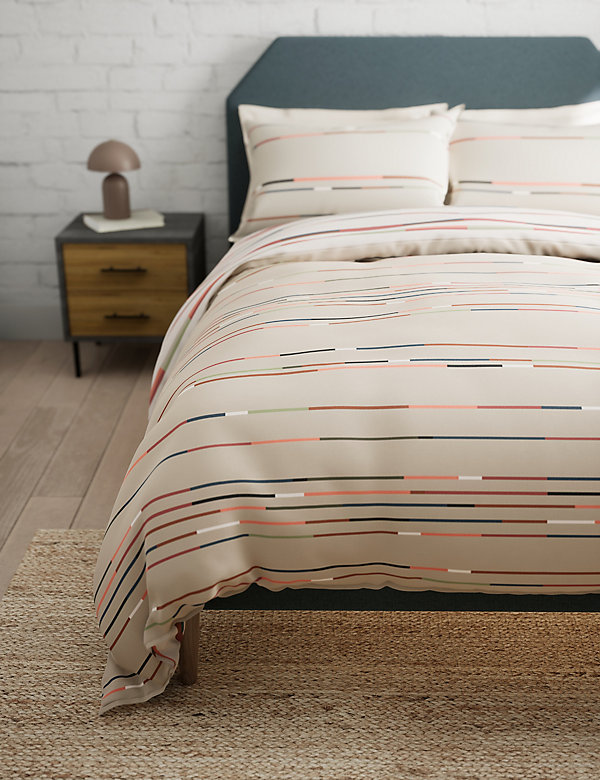 Cotton Rich Striped Bedding Set - US