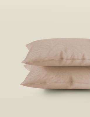 2pk Pure Linen Pillowcases
