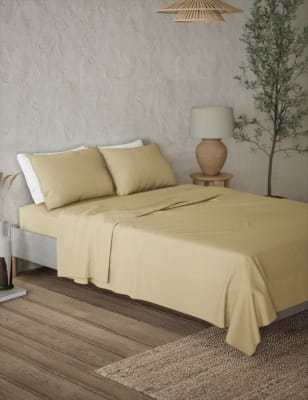 

M&S Collection Sábana encimera 100% lino - Soft Yellow, Soft Yellow