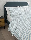 Parure de lit en coton à motif géométrique