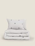Pure Cotton Crown Embroidered Bedding Set