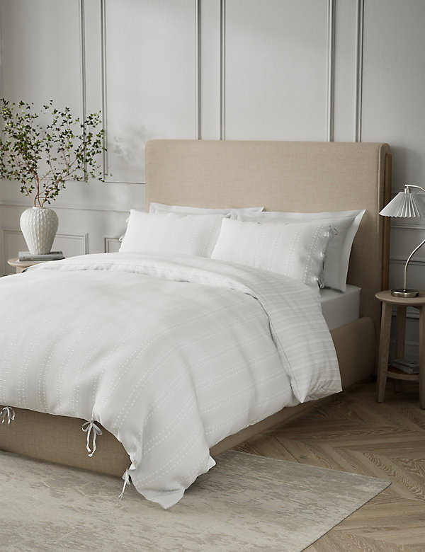 Pure Cotton Striped Bedding Set - FR