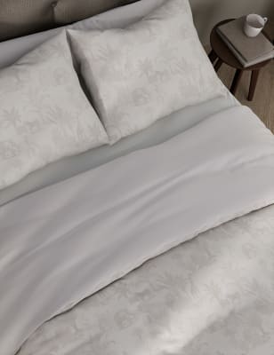 

Ropa de cama de jacquard 100% algodón con estampado de palmeras - Natural Mix, Natural Mix