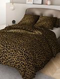 Parure de lit en coton mélangé à motif léopard
