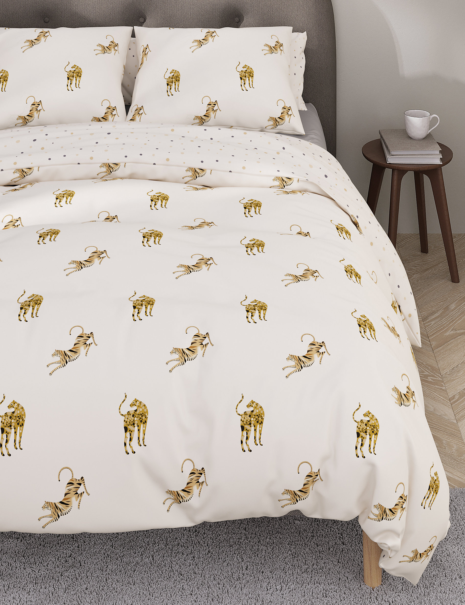 Perú Temblar Atajos Ropa de cama de algodón con diseño de leopardo