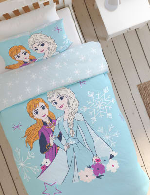 Parure de lit une place Reine des Neiges - Disney