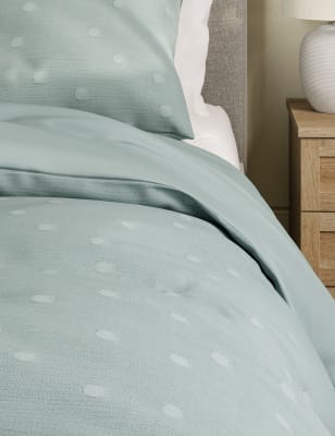 

Pure Cotton Spotty Bedding Set - Soft Teal, Soft Teal