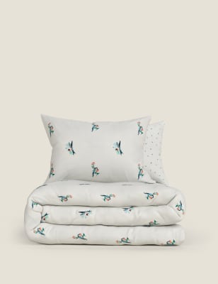 

Cotton Blend Bird Bedding Set - Blue Mix, Blue Mix