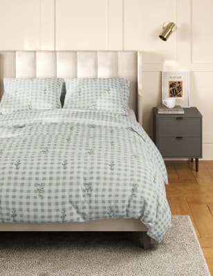

Ropa de cama floral de vichy de algodón - Green Mix, Green Mix