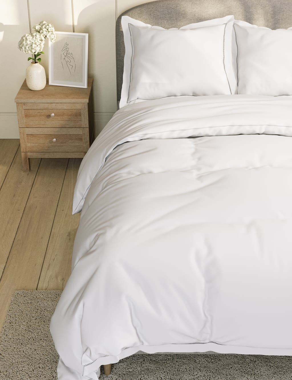 Pure Cotton Ladder Stitch Bedding Set image 3