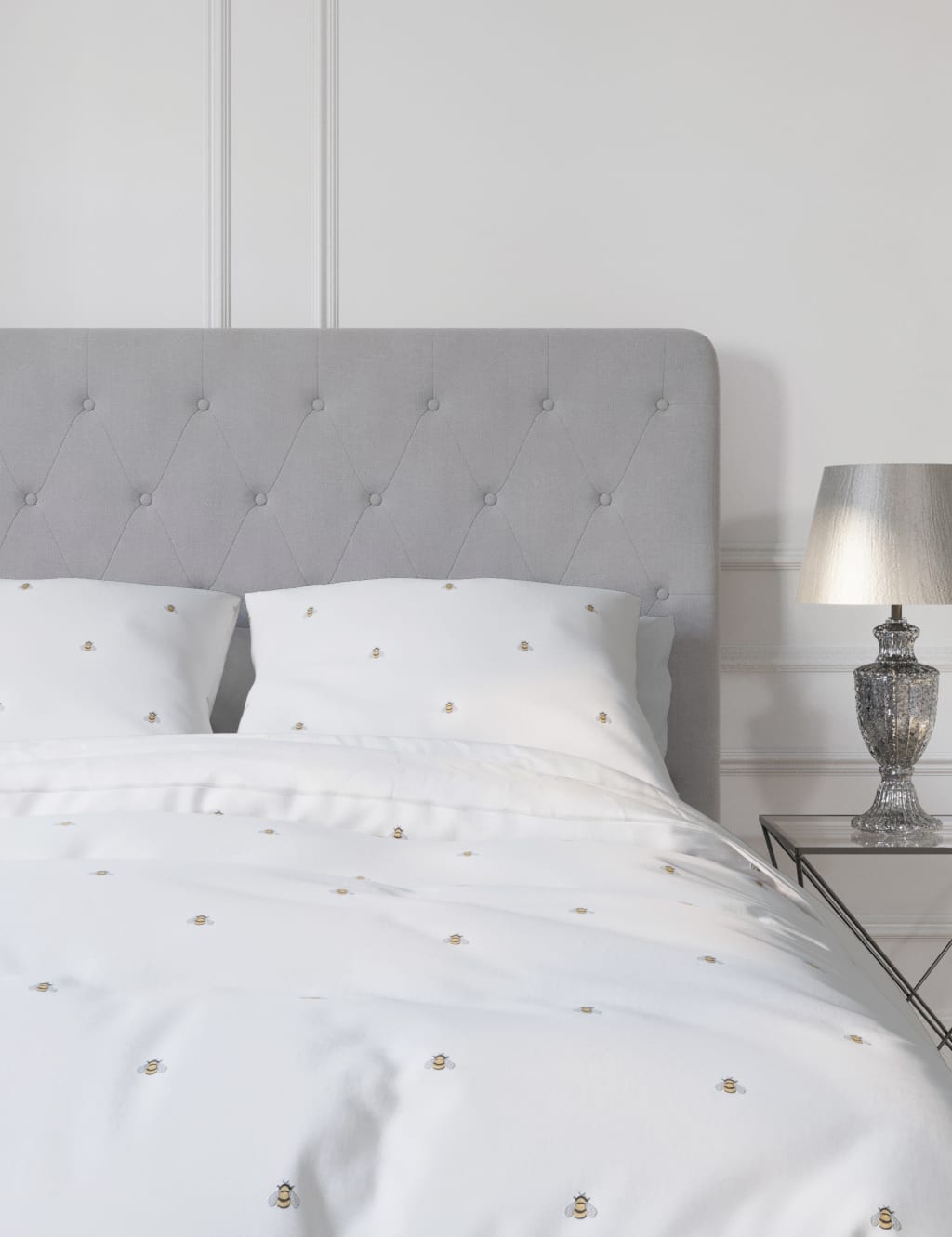 Pure Cotton Bee Embroidered Bedding Set image 3