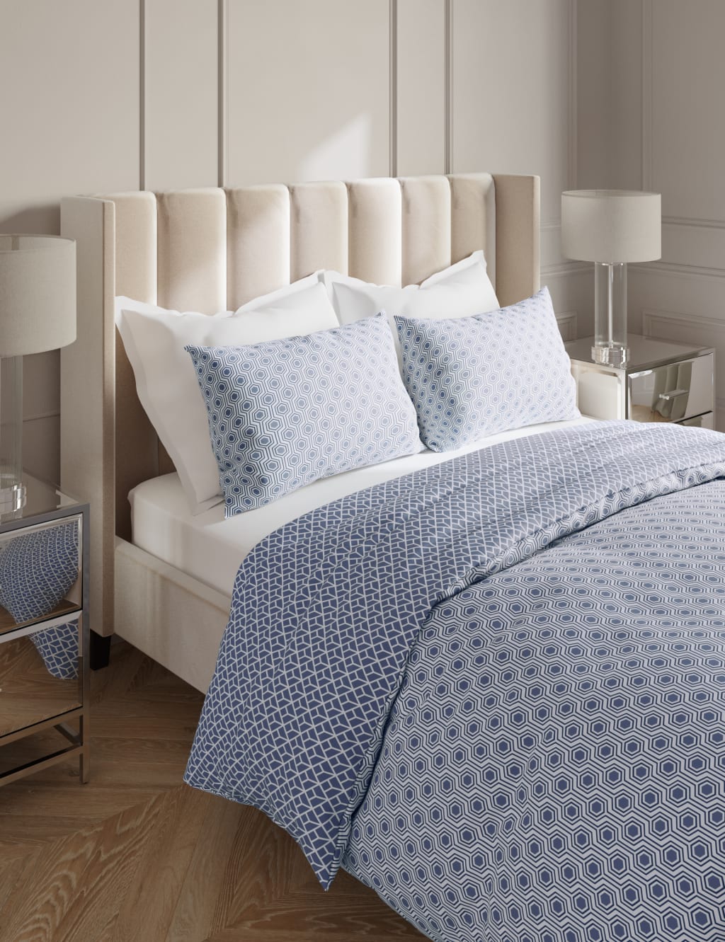 Cotton Blend Honeycomb Bedding Set image 4