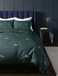 Pure Cotton Cheetah Embroidered Bedding Set