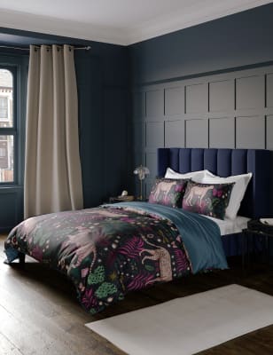 Pure Cotton Cheetah Pom Pom Bedding Set M&S US