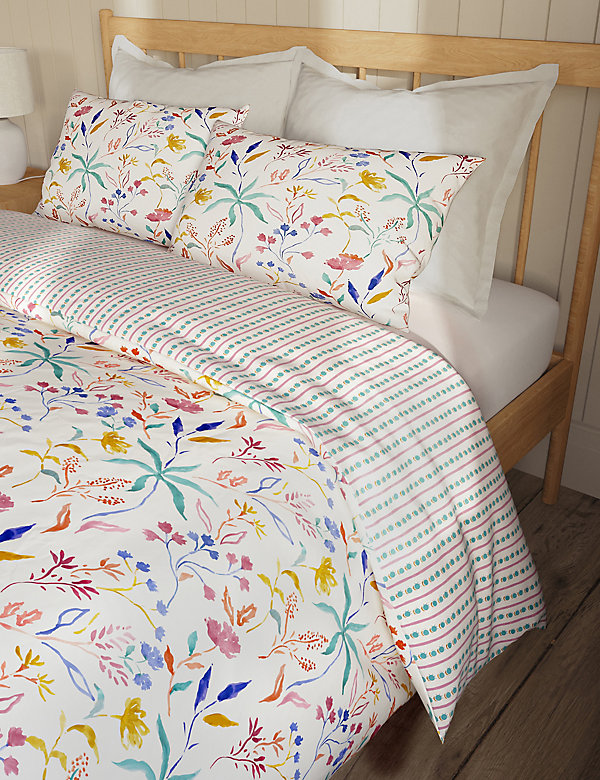 Pure Cotton Floral Bedding Set - LK