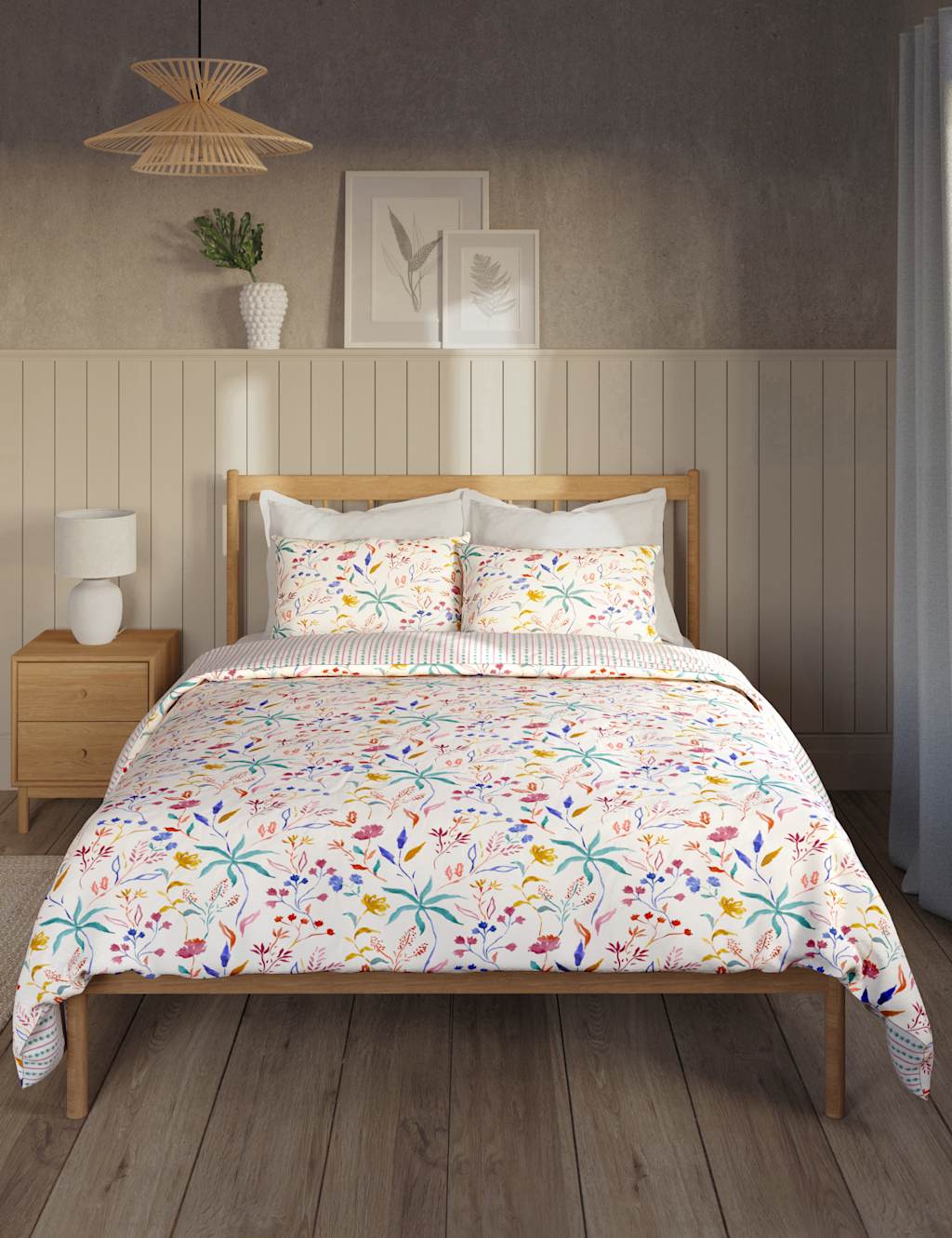 Pure Cotton Floral Bedding Set image 3