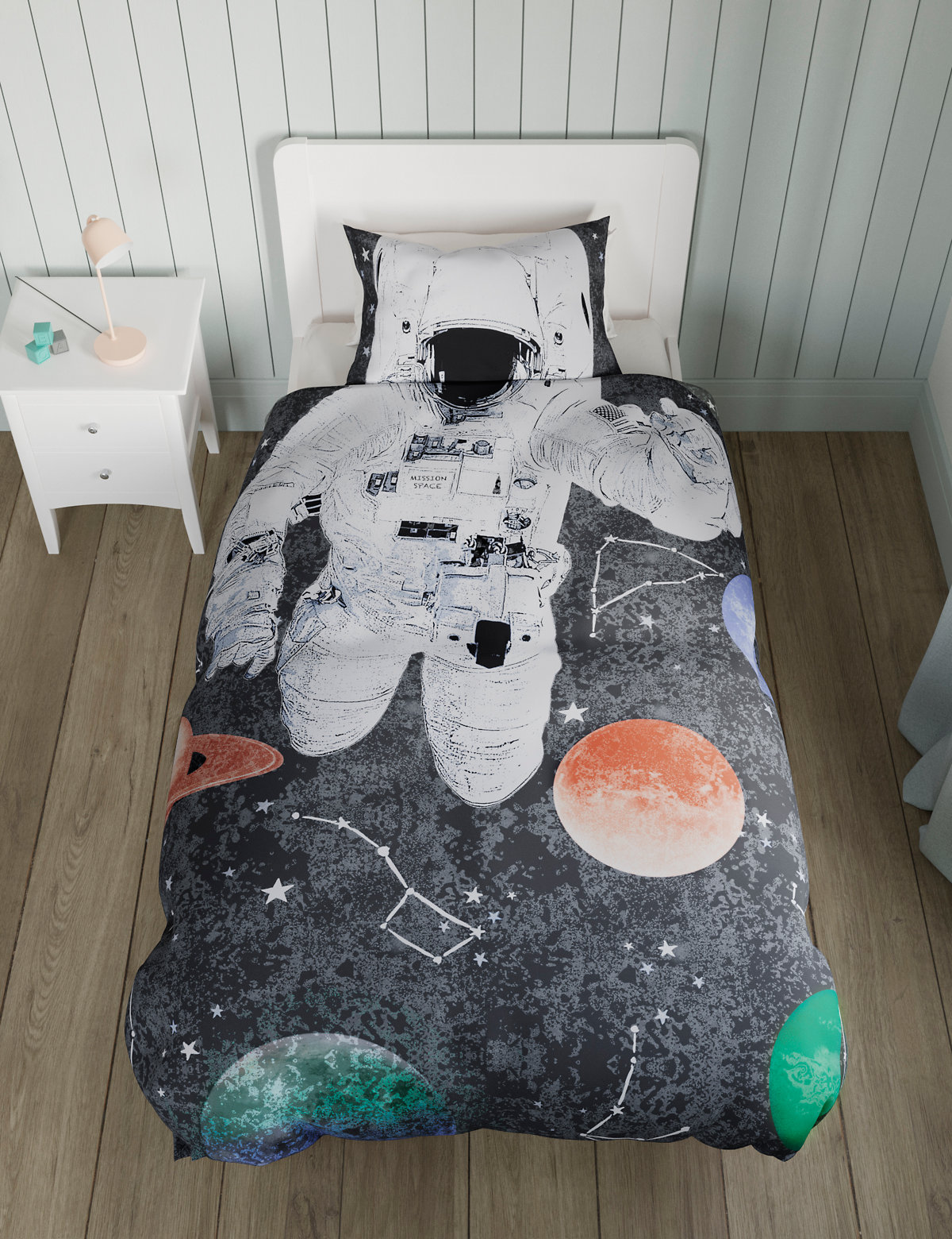 Pure Cotton Astronaut Bedding Set