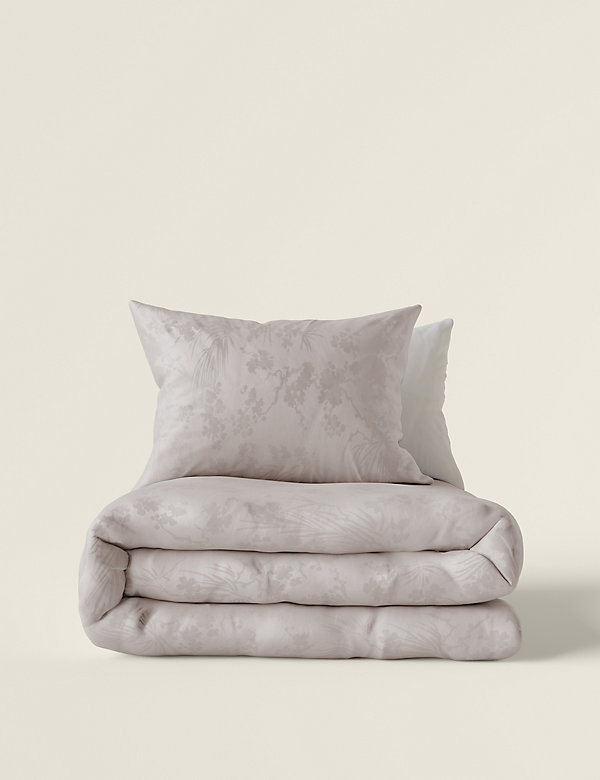 Pure Cotton Jacquard Blossom Bedding Set - AT