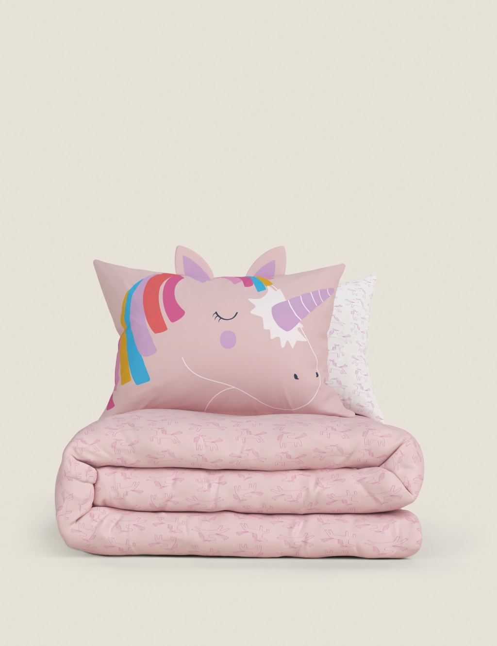 Unicorn 3D Cotton Blend Bedding Set image 3