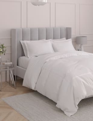 

M&S Collection Ropa de cama con bordado 100% algodón - White, White