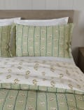 Cotton Rich Floral Ruffle Edge Bedding Set