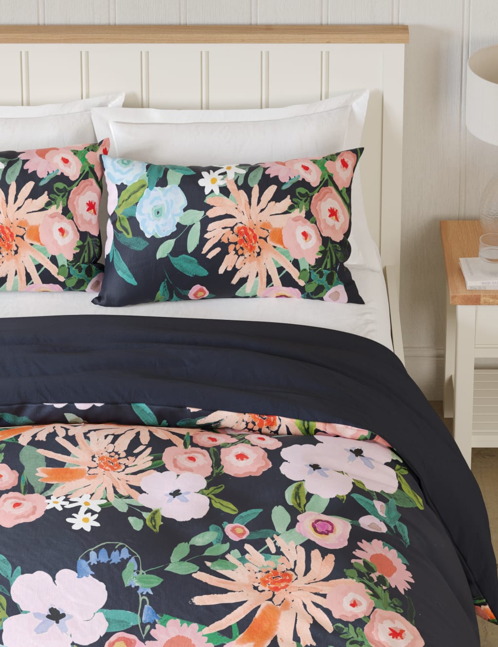 Pure Cotton Sateen Floral Bedding Set image 2