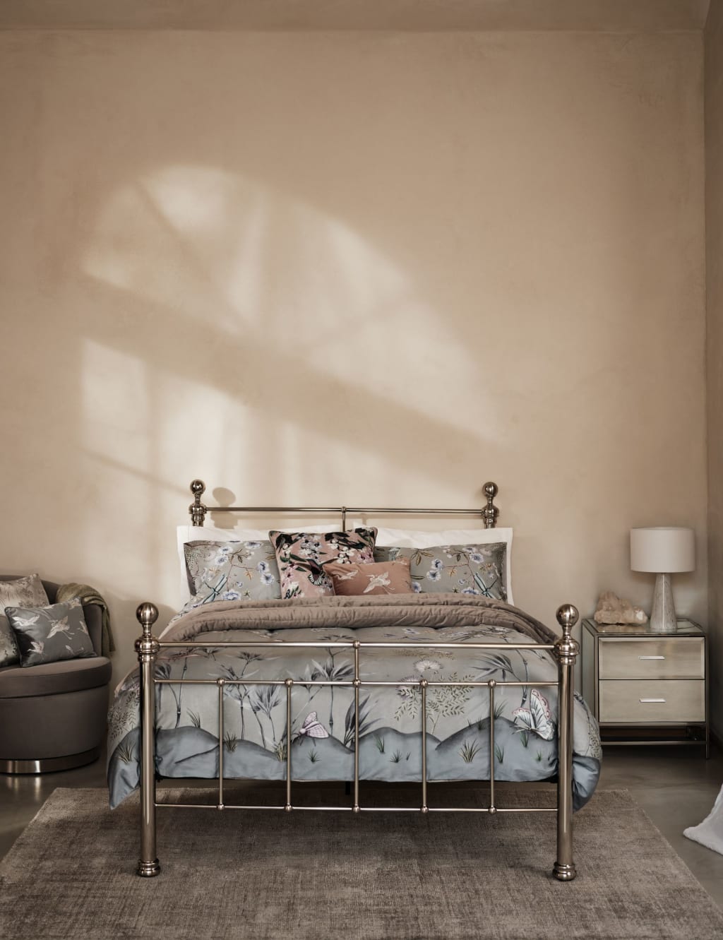 Pure Cotton Sateen Floral Bedding Set image 7