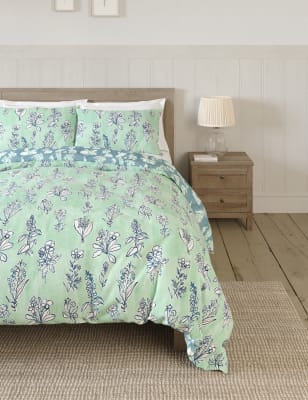 Pure Cotton Botanical Floral Bedding Set