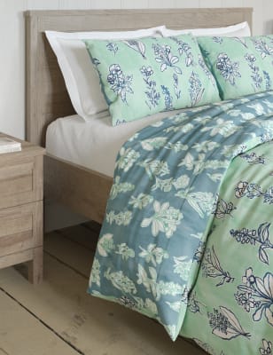 Pure Cotton Botanical Floral Bedding Set