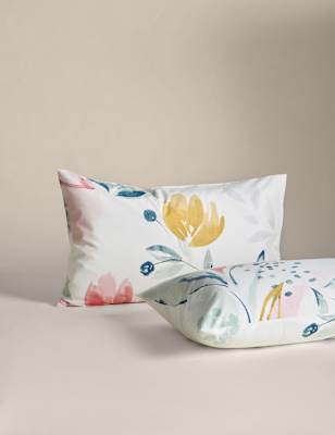 Pure Cotton Abstract Leaf Bedding Set - LK