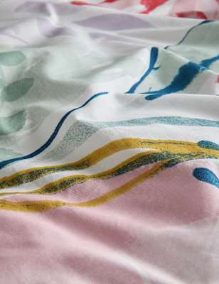 Pure Cotton Abstract Leaf Bedding Set - LK