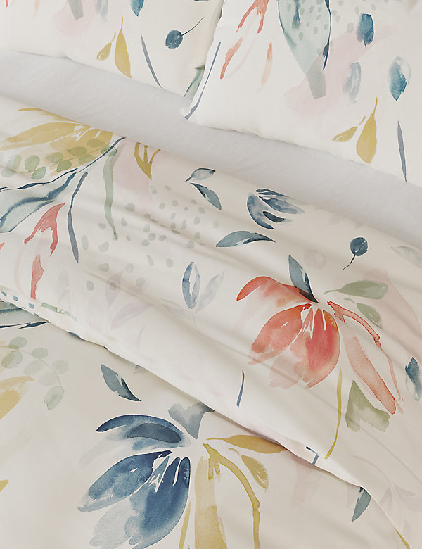 Pure Cotton Abstract Leaf Bedding Set - LK