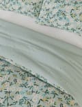 Cotton Blend Daisy Print Bedding Set