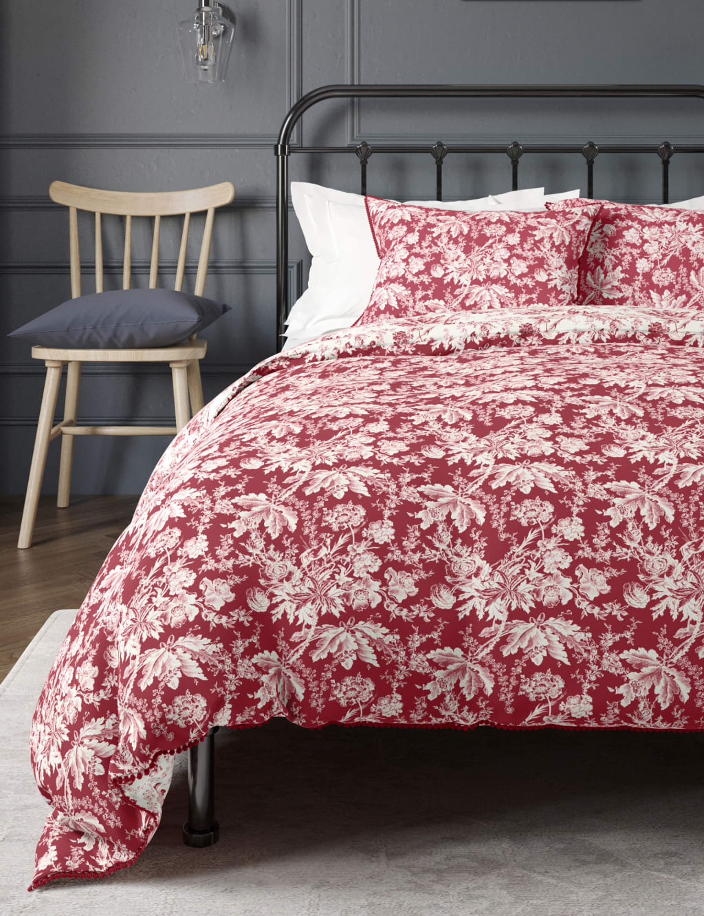 Etched Evie Sateen Floral Bedding Set image 3