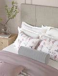 Ropa de cama 100% algodón satinada con estampado de flores de cerezo
