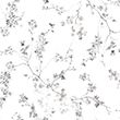 Pure Cotton Sateen Trailing Cherry Blossom Bedding Set - greymix