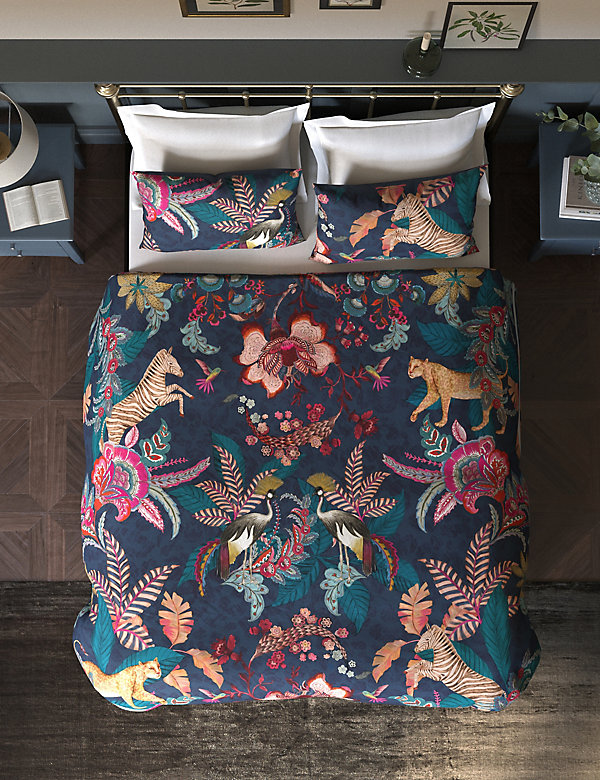 Pure Cotton Sateen Ornate Animal Bedding Set - DK